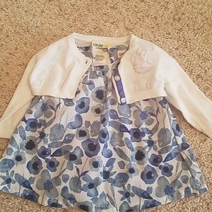 Cute floral dress and sweater
